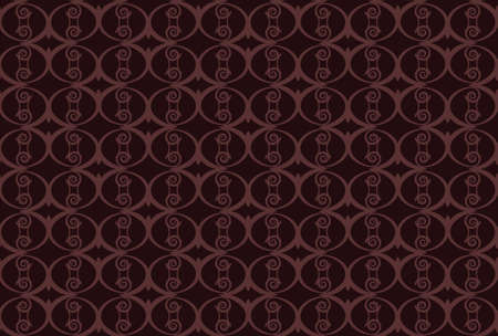 Abstract geometric floral ornament pattern. Vectorのイラスト素材