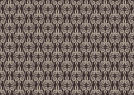 Abstract geometric floral ornament pattern. Vector