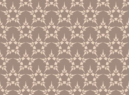 Vintage Abstract geometric star pattern ornament. Vector background for cards, web, fabric, textures, wallpapers, tile, mosaic. Black colorのイラスト素材