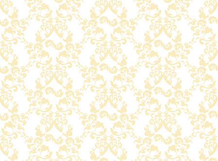 Vector Damask abstract ornament pattern. Royal Blue colorのイラスト素材