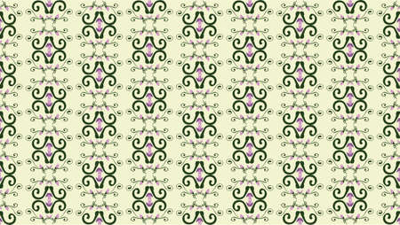 Abstract Floral ornament pattern background. Abstract modern pattern ornamentのイラスト素材