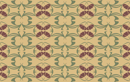 Abstract Flower Pattern background. Vector ornament patternのイラスト素材