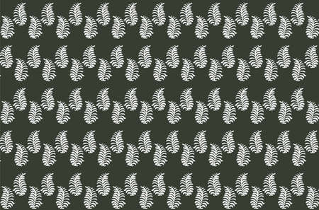 Abstract Feather Floral ornament pattern background. Abstract modern pattern ornamentのイラスト素材