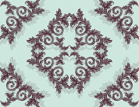 Vintage floral ornament pattern. Vector abstract decor for backgrounds, texture, textile, cardsのイラスト素材