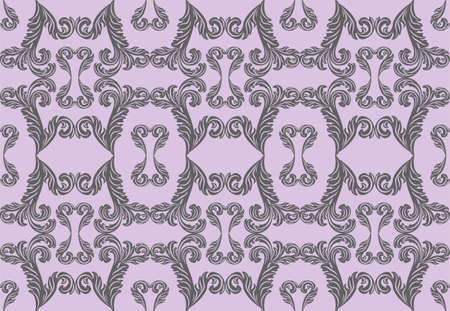 Vintage floral ornament pattern. Vector abstract decor for backgrounds, texture, textile, cardsのイラスト素材