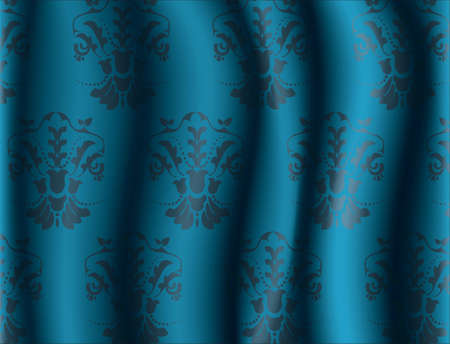 Abstract Floral ornament pattern on silk background. Abstract modern pattern ornamentのイラスト素材