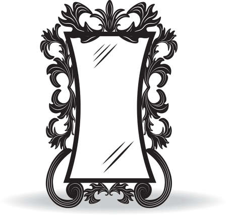 Vintage ornamented frame. Vector decorated frameのイラスト素材