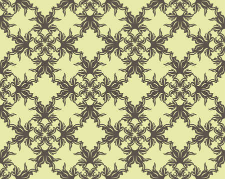 Vintage floral ornament pattern. Vector abstract ornament pattern