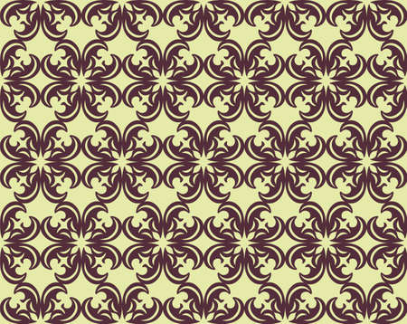 Vintage floral ornament pattern. Vector abstract ornament patternのイラスト素材