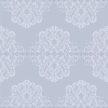 Vintage Baroque ornament pattern. Vector damask decor. Royal Victorian texture for wallpapers, textile, fabricのイラスト素材