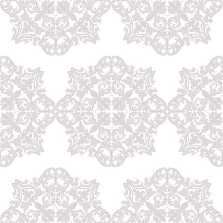 Vintage Baroque ornament pattern. Vector damask decor. Royal Victorian texture for wallpapers, textile, fabricのイラスト素材