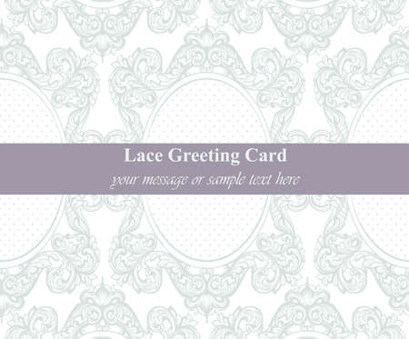 Vintage Rococo rich banner poster background Vector illustrationのイラスト素材