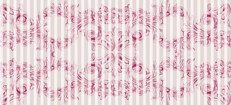 Vintage Baroque pattern. Imperial style Vector decor background. Luxury Classic ornament. Royal Victorian texture for birthday, wedding, textile print, wallpaperのイラスト素材