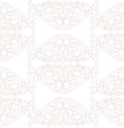Luxury invitation card Vector. Royal victorian pattern ornament. Rich rococo backgroundのイラスト素材