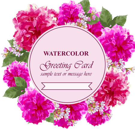 Vintage colorful greeting cardのイラスト素材
