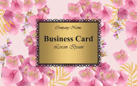 Luxury card with delicate flowers design.のイラスト素材