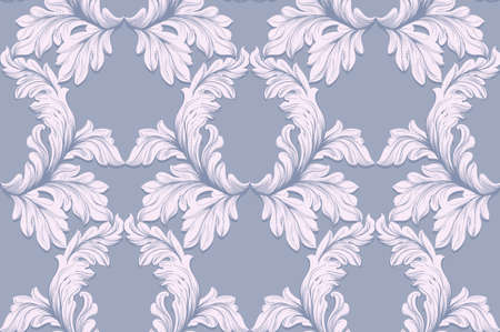 Baroque pattern for invitation, wedding, greeting cards. Vector illustration handmade ornament decorのイラスト素材