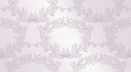 Damask pattern Vector illustration handmade ornament decor. Baroque background textureのイラスト素材