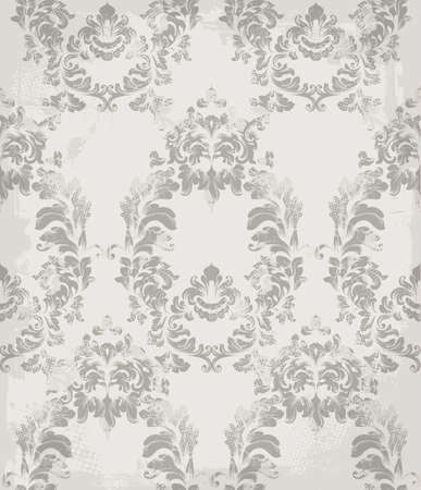 Baroque pattern Vector. Royal fabric background. Luxury texture decorのイラスト素材