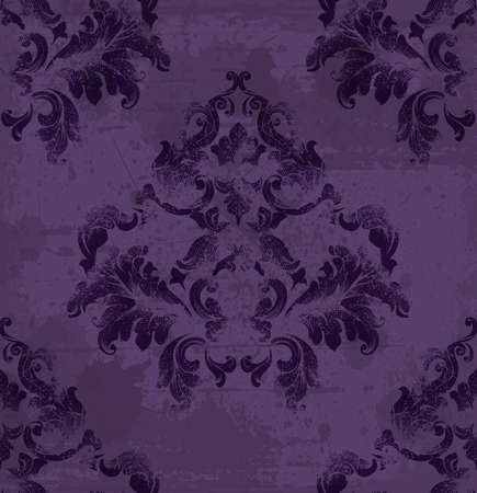 Royal ornament fabric background. Damask pattern texture Vector. Luxury background decorのイラスト素材