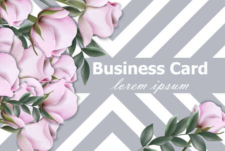 Vintage roses background Vector. Retro geometric stripes texture layout illustrationsのイラスト素材