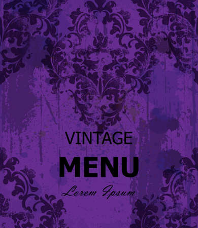 Vintage Baroque style background Vector. Luxury Delicate Classic ornament. Royal Victorian decorのイラスト素材