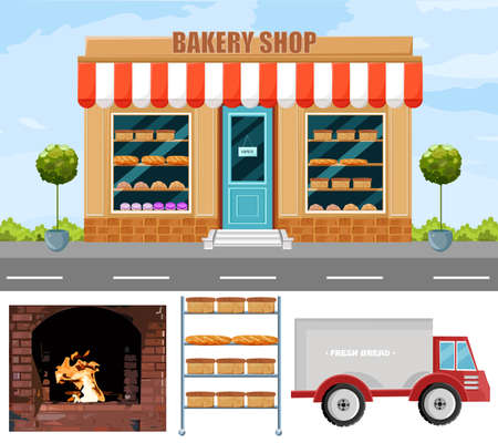 Bakery production projectのイラスト素材