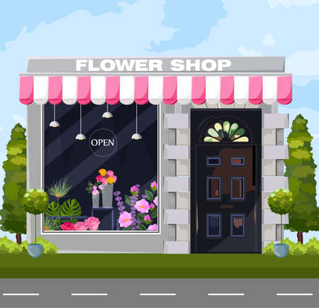 Flowers shop facade