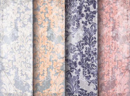 Vintage Baroque Victorian pattern setの写真素材