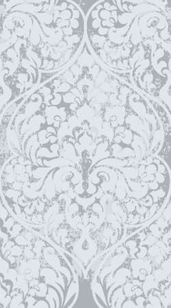 Baroque texture pattern Vector. Floral ornament decoration old effect. Victorian engraved retro design. Vintage fabric decors. Luxury fabricのイラスト素材