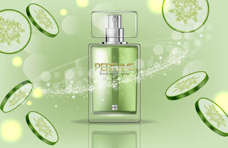 Perfume bottle  realistic.のイラスト素材