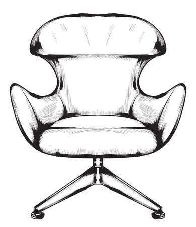 Rich baroque armchairのイラスト素材