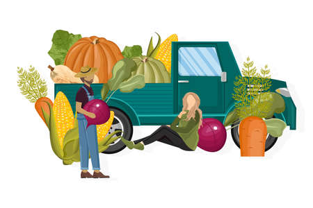 Retro car vintage stylesのイラスト素材