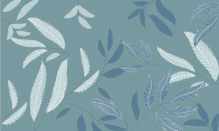 Abstract pattern of twigs and leaves. Eucalyptus plant