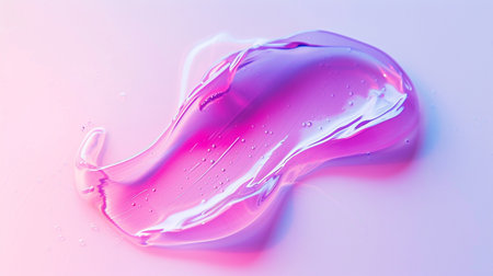 Glycerin gel makeup primer isolated on white, clear drop of liquid foundationの素材