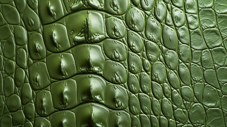 Crocodile leather texture background, in pistachio colorの素材