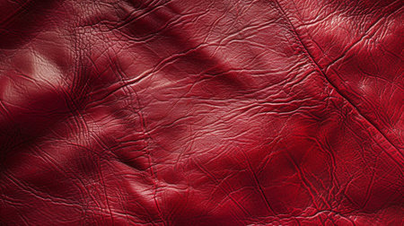 Red leather texture backroundの素材