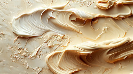 3d render of beige abstract background with swirls and stainsの素材