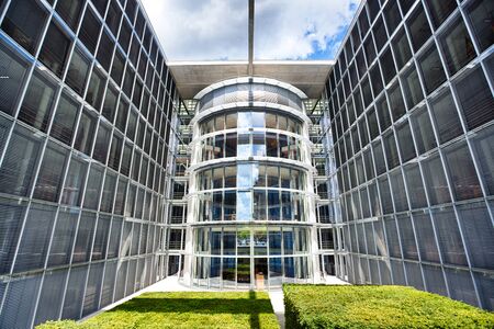 Berlin, Germany, May 12 2013:  German Chancellery Building near Reichstag in Berlinのeditorial素材