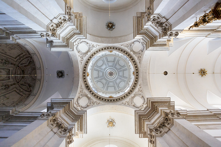 Interior of Church of Saints Peter and Paul in Krakow, Polandのeditorial素材