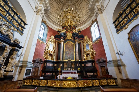 Interior of Church of Saints Peter and Paul in Krakow, Polandのeditorial素材