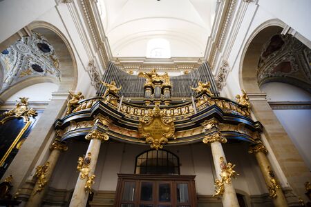 Interior of Church of Saints Peter and Paul in Krakow, Polandのeditorial素材