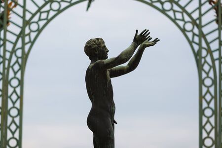 Statue in a park of Sanssouci, Potsdam, Germanyのeditorial素材