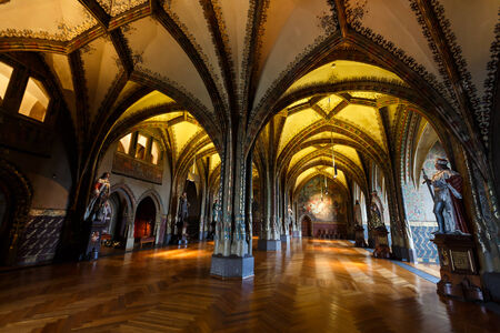 Meissen, Germany, January 04 2015: Fabulous interior of the castle of Meissen, the main attraction of the town.のeditorial素材