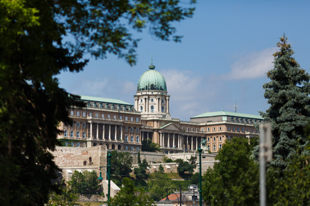 Royal Palace in Budapest at summer dayのeditorial素材