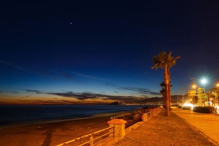 Sunset in the Bay of Alanya at summer timeの写真素材