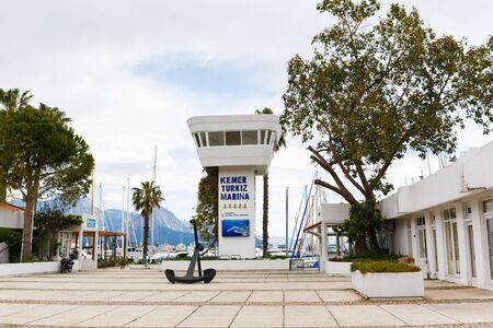 Kemer, Turkey - April 22 2015: The main entrance in marina bay of Kemer at spring timeのeditorial素材