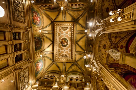 Vienna, Austria, January 06 2014: View of the interior of Opera state houseのeditorial素材