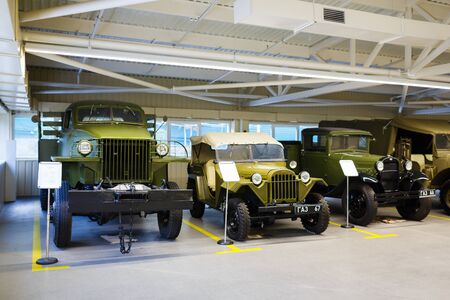 Kiyv, Ukraine, October 18 2015: Exhibition of retro-cars, thats belonged to ex-president Yanucovich till Euromaidan and was situated in his ex-residence Mezhyhirya, now is opened to view.のeditorial素材