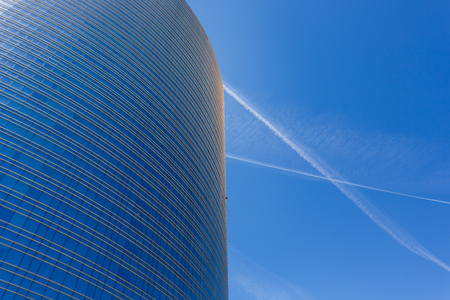Milan, Italy - May 04 2016: View of the new modern glass skyscrapers built for the Expo Milano 2015 in the Porta Nuova areaのeditorial素材